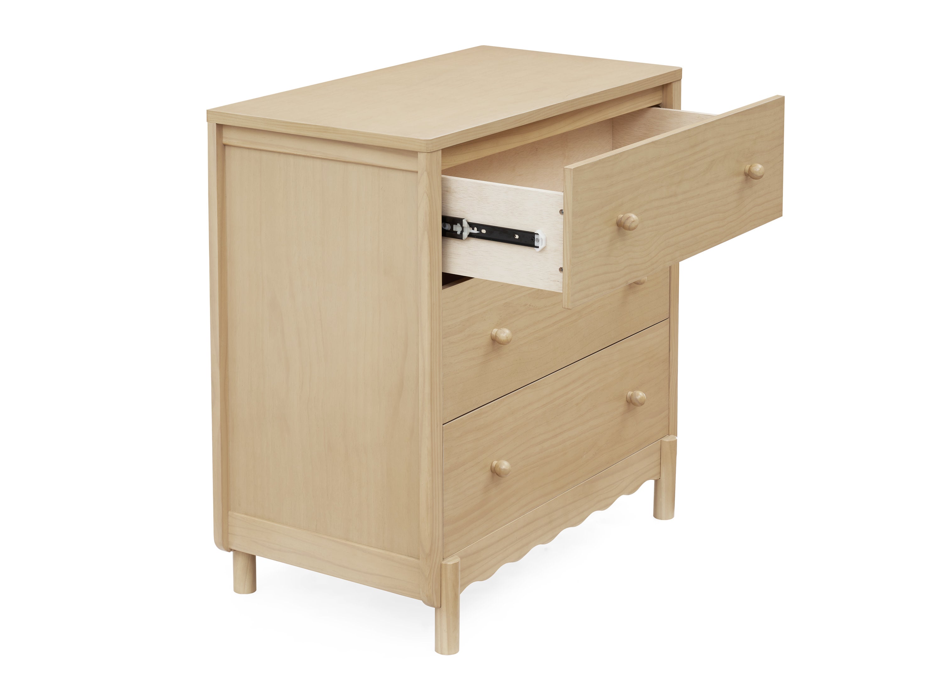 William 3-Drawer Baby Dresser with Changing Table Top & Safety Interlocking Drawers - Perfect Nursery Furniture for Diaper Changes & Infant Clothing Storage