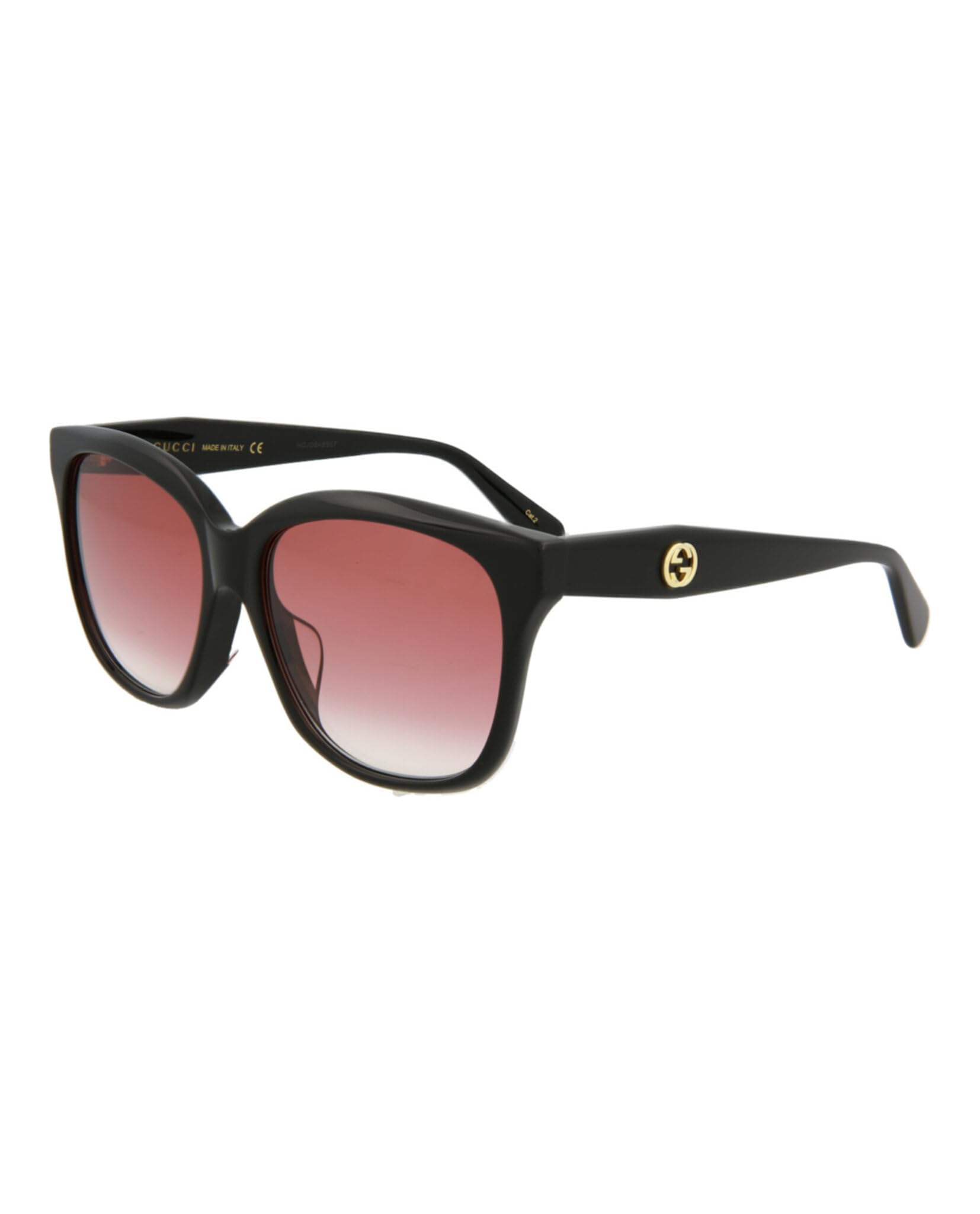 Gucci Square & Rectangle Sunglasses for Men & Women - Black, Red Luxury Designer Eyewear | Italian-Made Acetate Frames | UV Protection | Fashionable Everyday Wear for Beach, Driving & Outdoor Activities