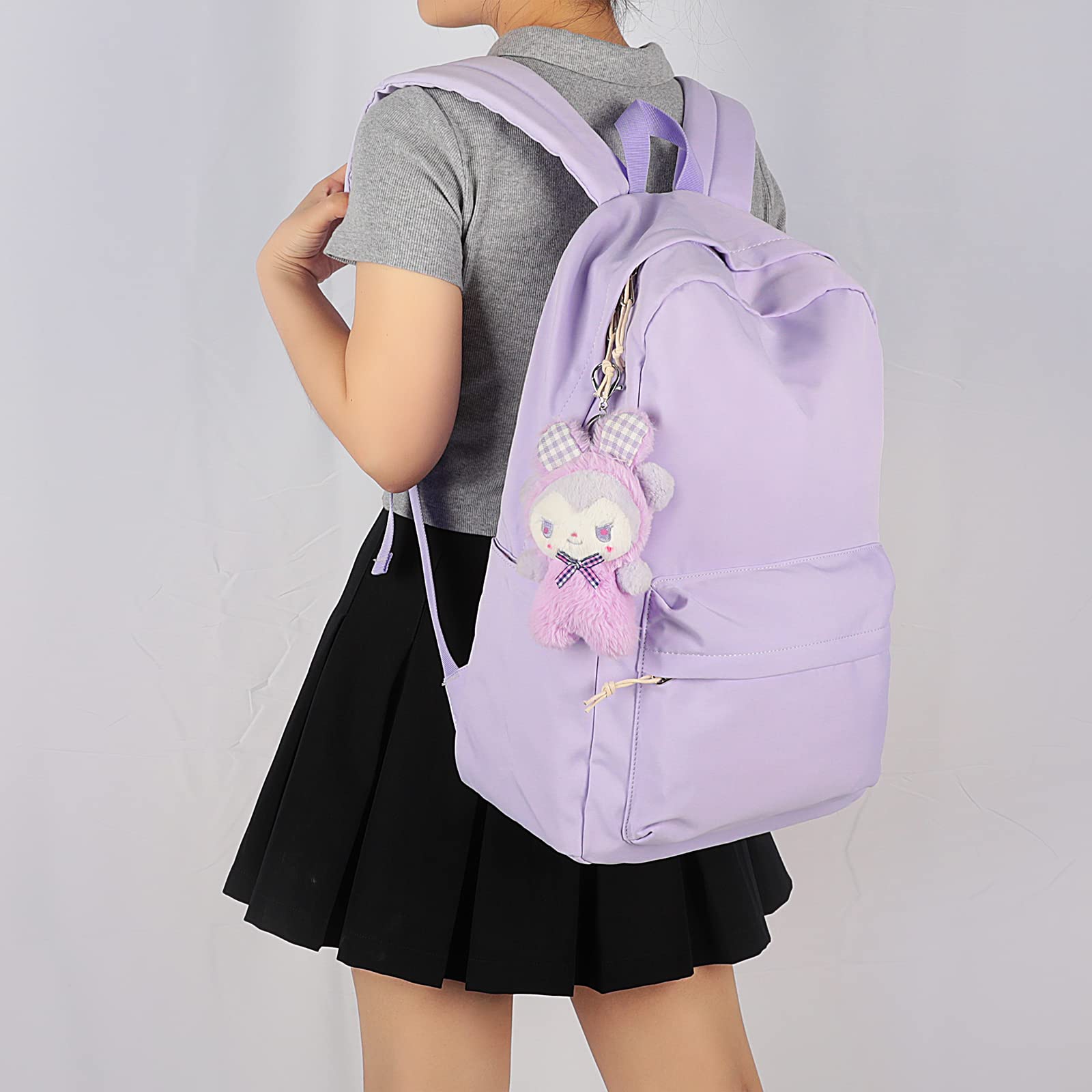 Teen Girls School Backpack - Laptop Bookbag for Travel & College (Purple)