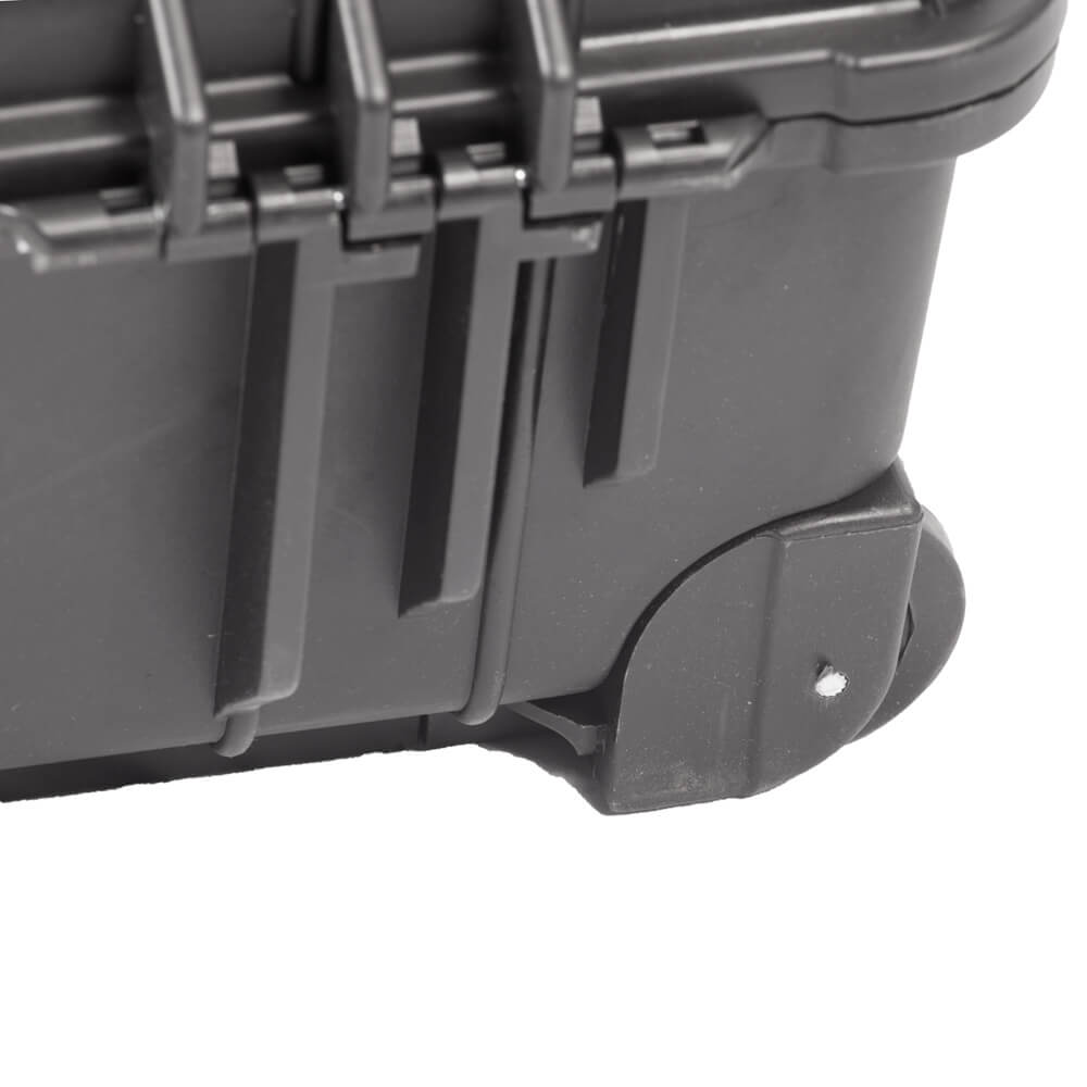 Waterproof Hard Rolling Case 515x290x200mm with Pull Handle & Foam Interior - Perfect for Travel, Storage & Equipment Protection