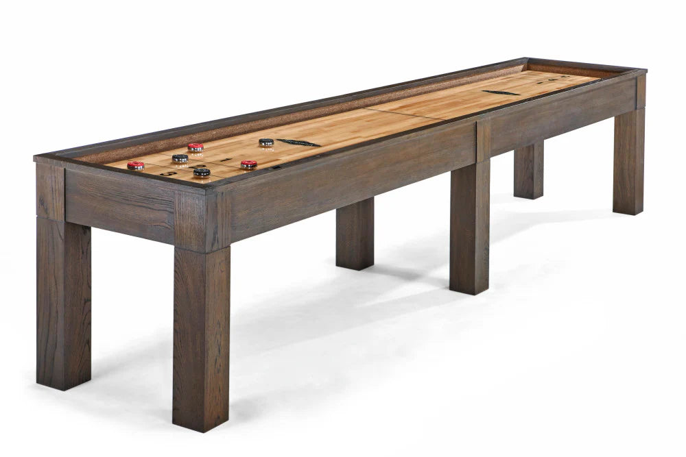 Brunswick Soho 12-Foot Shuffleboard Table for Game Room, Bar & Home Entertainment - Premium Indoor Shuffleboard Game Set for Adults & Family Fun
