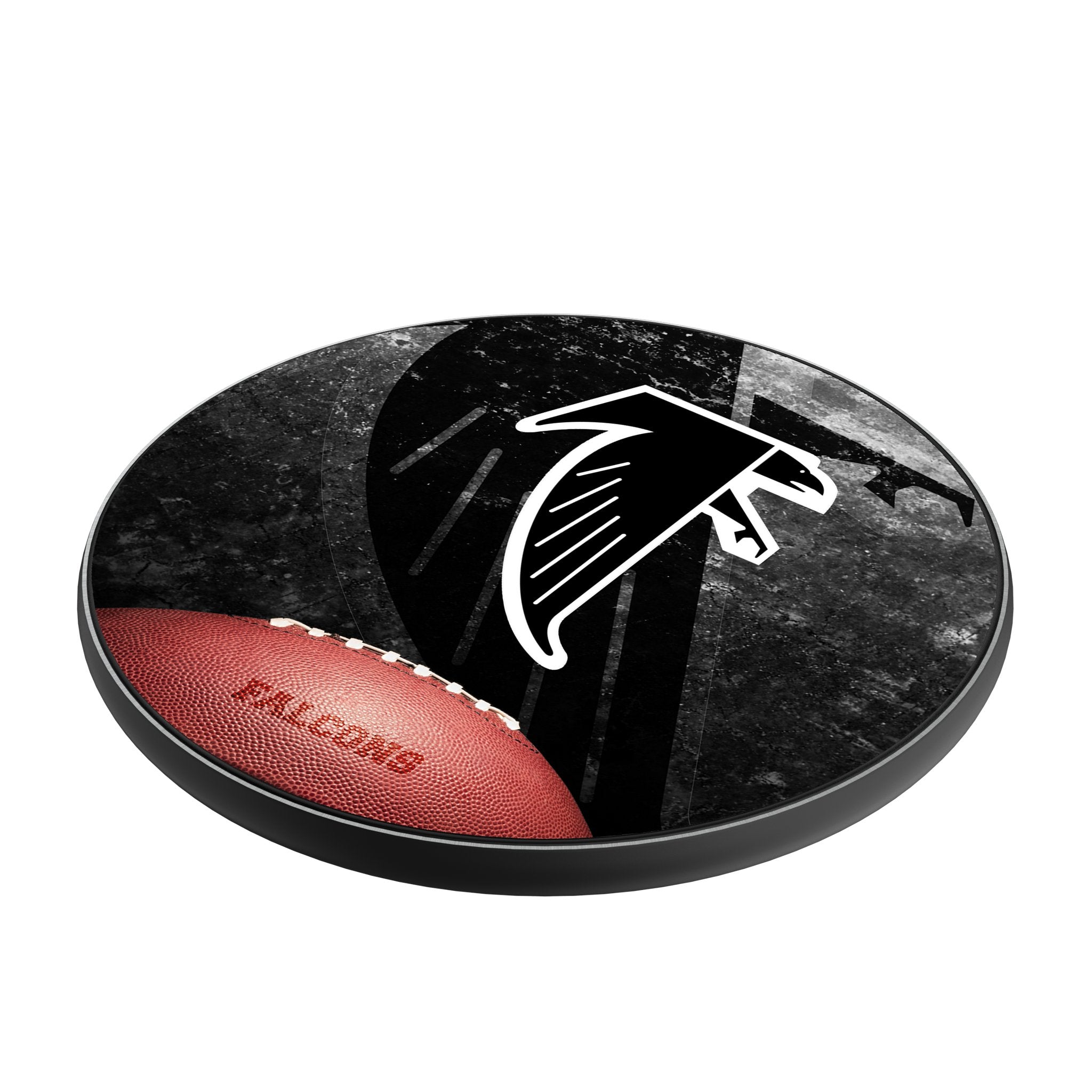 Atlanta Falcons NFL Team 15W Fast Wireless Charger - Compatible with iPhone, Samsung, AirPods - Perfect for Home, Office, and Car Use