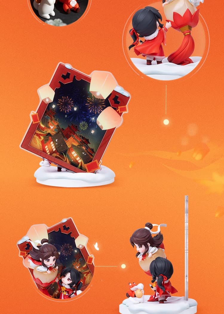 Official Heaven Official's Blessing Anime Figure - TGCF Xie Lian & Hua Cheng Action Doll | Tian Guan Ci Fu Collectible Toy | Perfect Birthday Gift for Anime Fans | Display for Home, Office, or Anime Collections