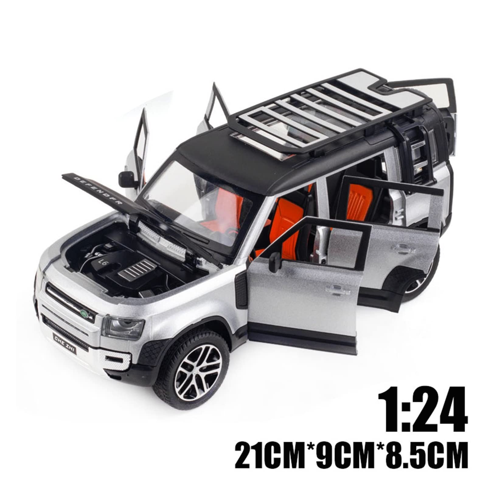 1:24 Scale Die Cast Alloy Land Rover Defender Toy Car Model - Premium Collectible for Kids & Adults | Perfect for Gifts, Display, and Play