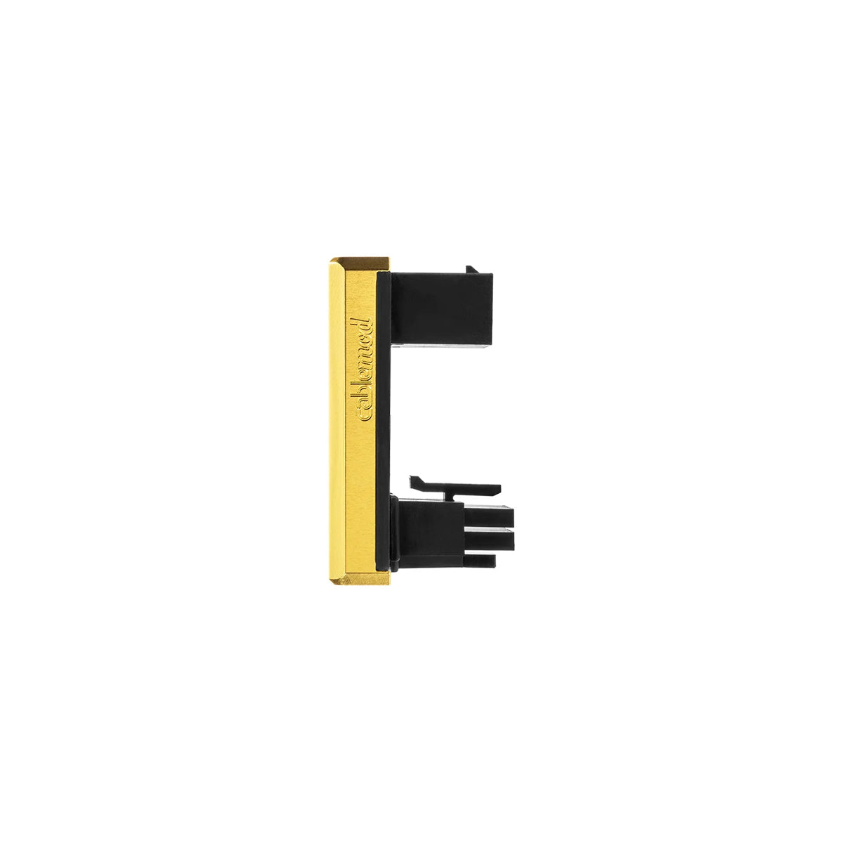 CableMod 12VHPWR 180 Degree Angled Adapter - Variant A (Gold) | PCIe 5.0 GPU Power Connector for RTX 4090/4080 | Perfect for PC Gaming & Workstation Builds