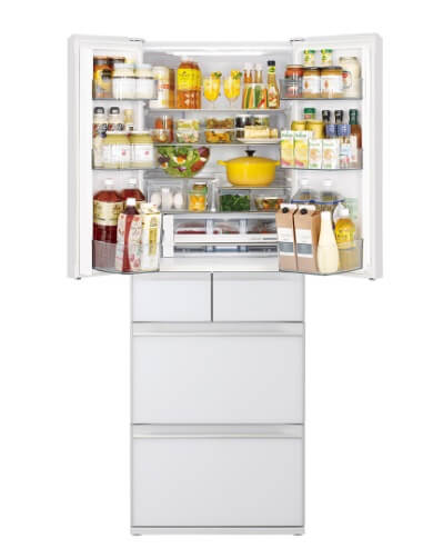 Hitachi R-HW540RS XK/XW/XN 416L Multi-Door Refrigerator - Energy Efficient Large Capacity Fridge for Home, Kitchen & Restaurant Use