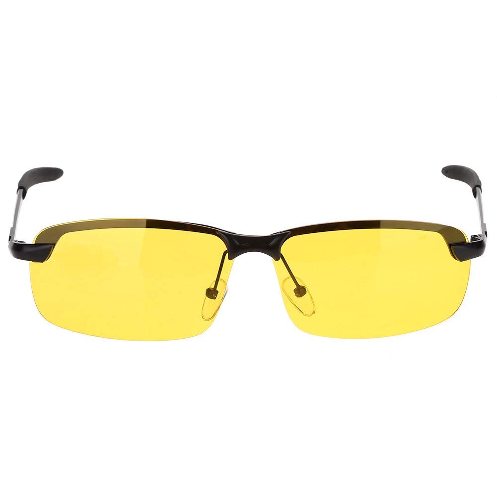 Night Vision Driving Glasses - HD Polarized Anti-Glare Safety Sunglasses for Men & Women | Yellow Tinted Sports Goggles for Cycling, Running & Outdoor Activities