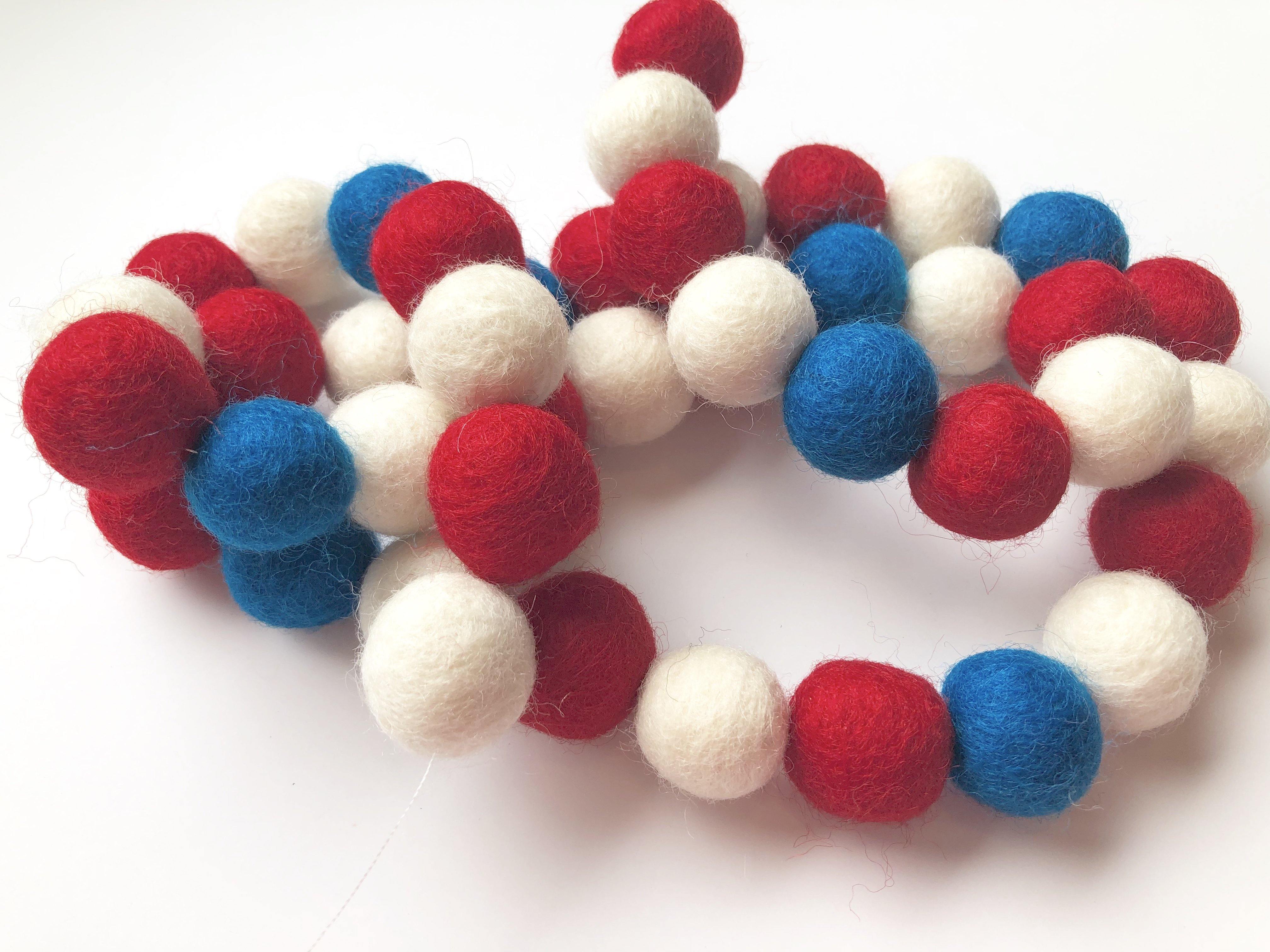 American Flag Garland - Patriotic Decor for Home, Party & Outdoor Events | USA-Themed Bunting for 4th of July, Memorial Day & National Holidays