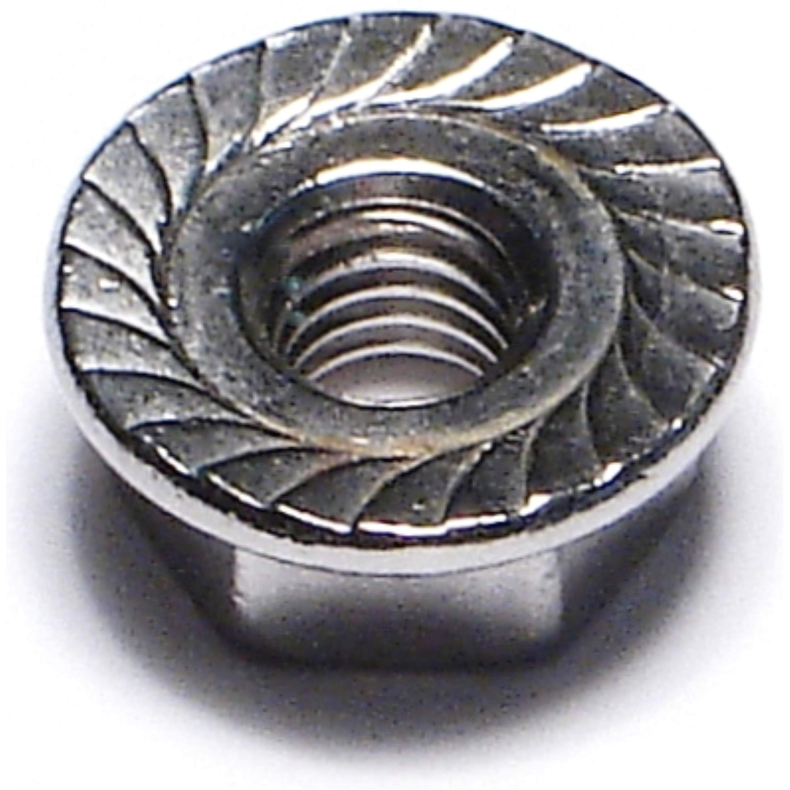 10-32 Serrated Lock Nuts (Pack of 15) - High Grip Flange Nuts for Automotive, Machinery & DIY Projects