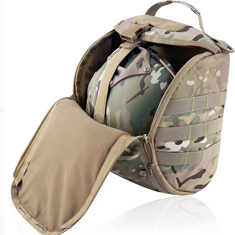 Tactical Helmet Bag - Durable MOLLE Pouch for Military, Airsoft & Outdoor Gear - Perfect for Storage, Travel & Tactical Missions