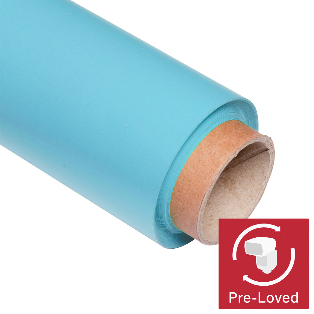 Light Blue Paper Background Roll - Premium Photography Backdrop for Portraits, Newborn Photos & Product Shoots | 53