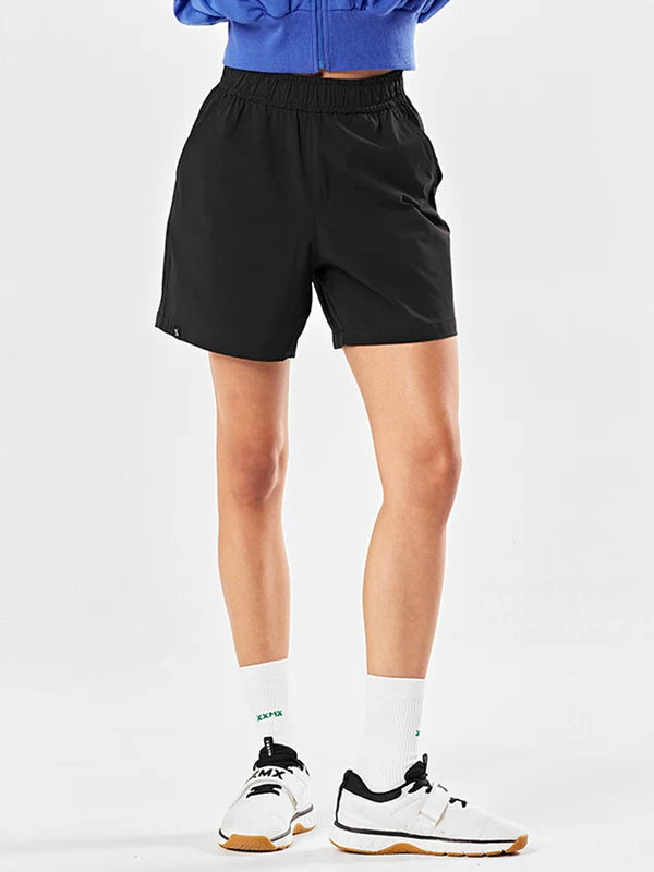 Always Stretchy Shorts for Women - Comfortable Elastic Waist Workout Running Yoga Lounge Shorts - Perfect for Gym, Travel & Casual Wear