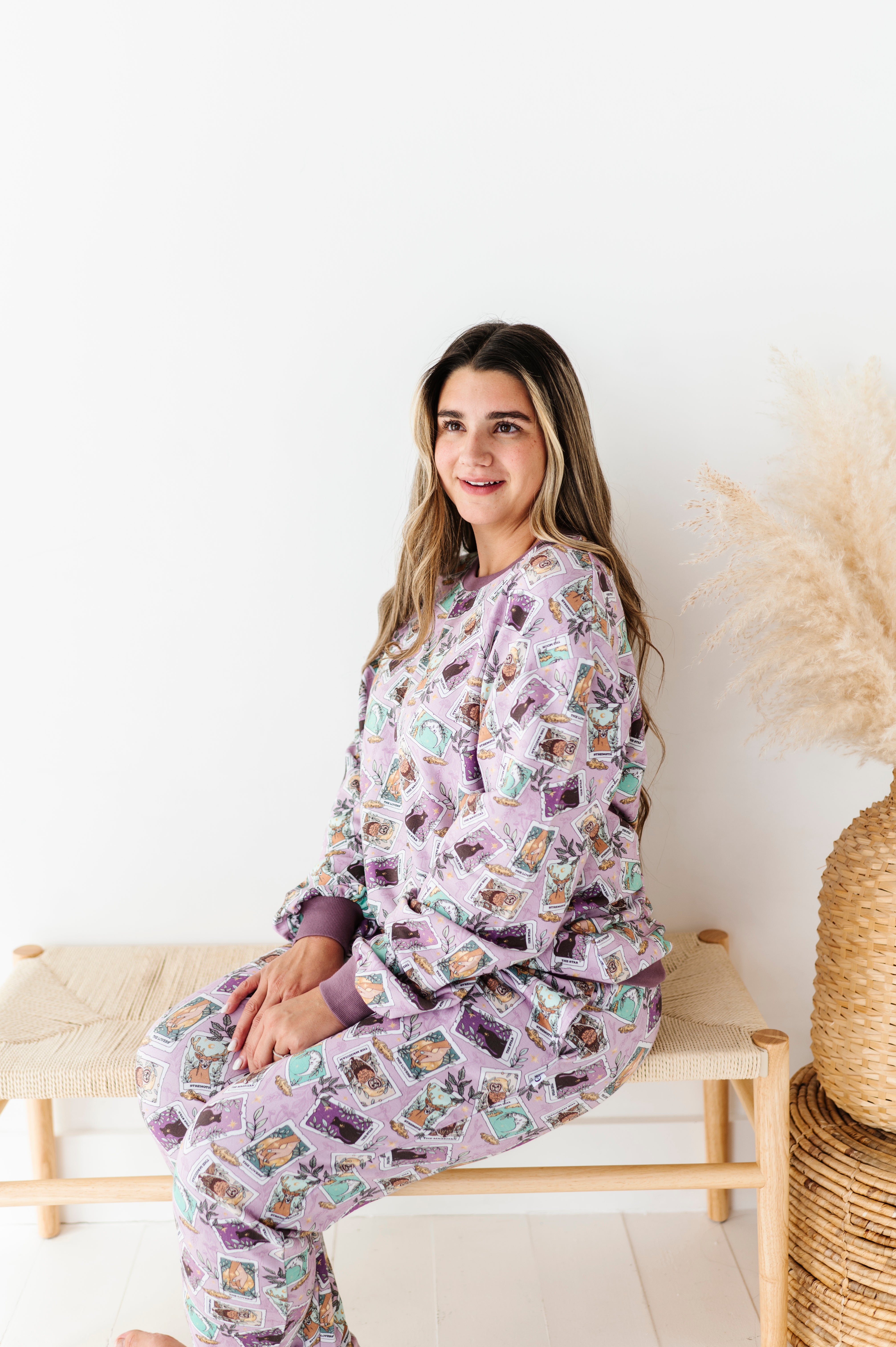 Fauna Arcana Straight Leg Pajama Pants for Women - Soft Cotton Sleepwear for Lounge & Bedtime Comfort - Cozy Homewear for Relaxing Evenings and Weekend Mornings