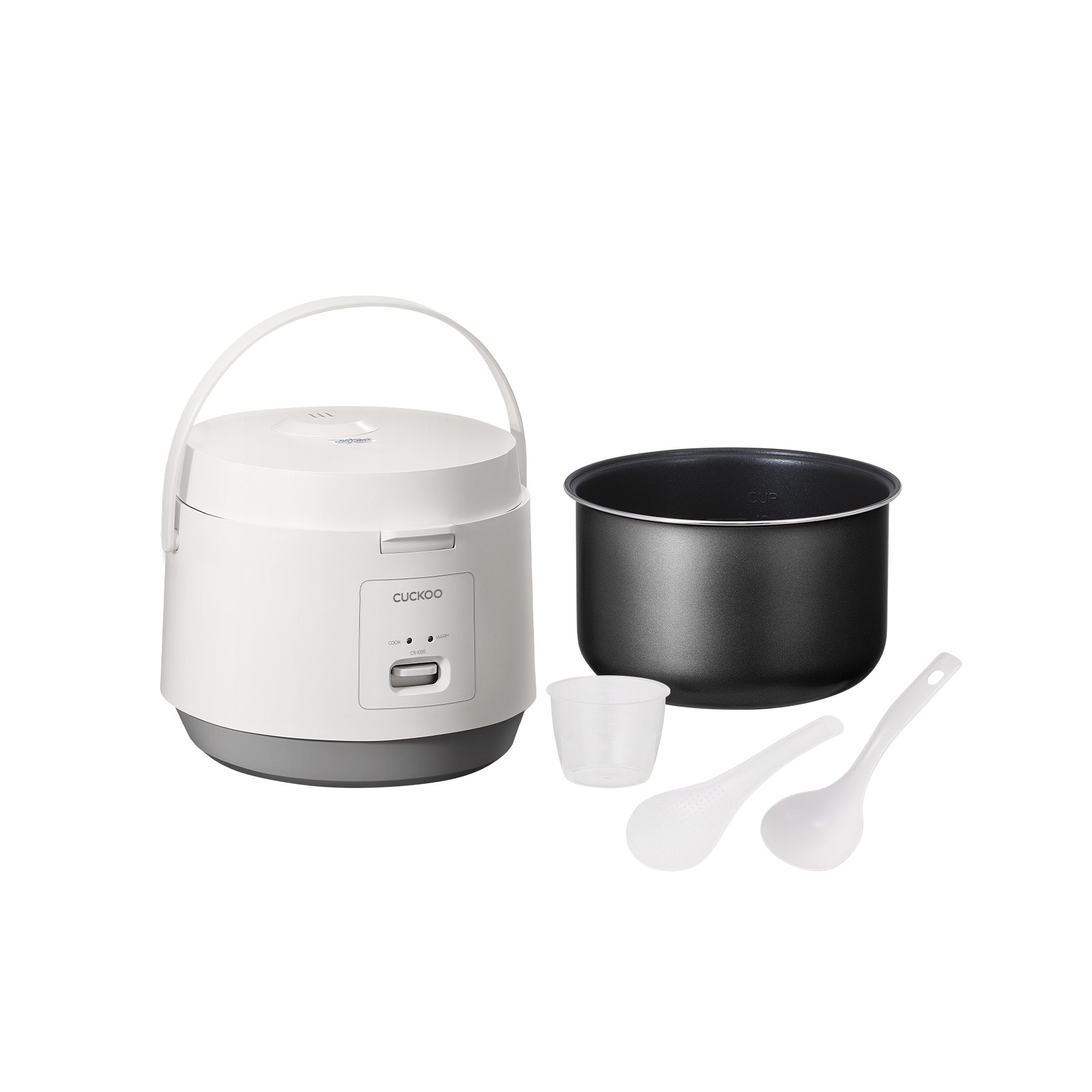 10-Cup Basic Rice Cooker (CR 1095) - Perfect for Family Meals, Dorm Cooking & Meal Prep | Fast & Even Heating | Compact Design