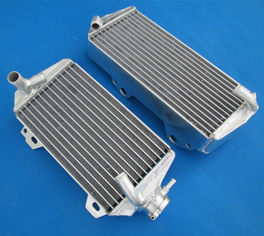 Suzuki RMZ450 RMZ 450 Radiator & Y Hose Kit (2008-2015) - High Performance Aluminum Cooling System with Yellow Finish for Off-Road Racing and Motocross