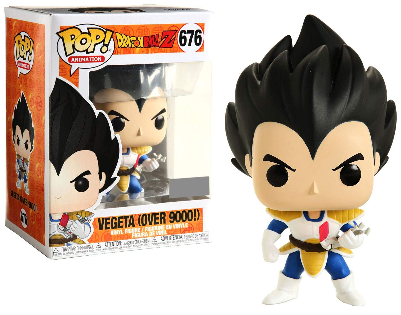 Dragon Ball Z Vegeta Over 9000! #676 Pop Vinyl Figure - Anime Collectible for Fans, Perfect for Display & Gifts