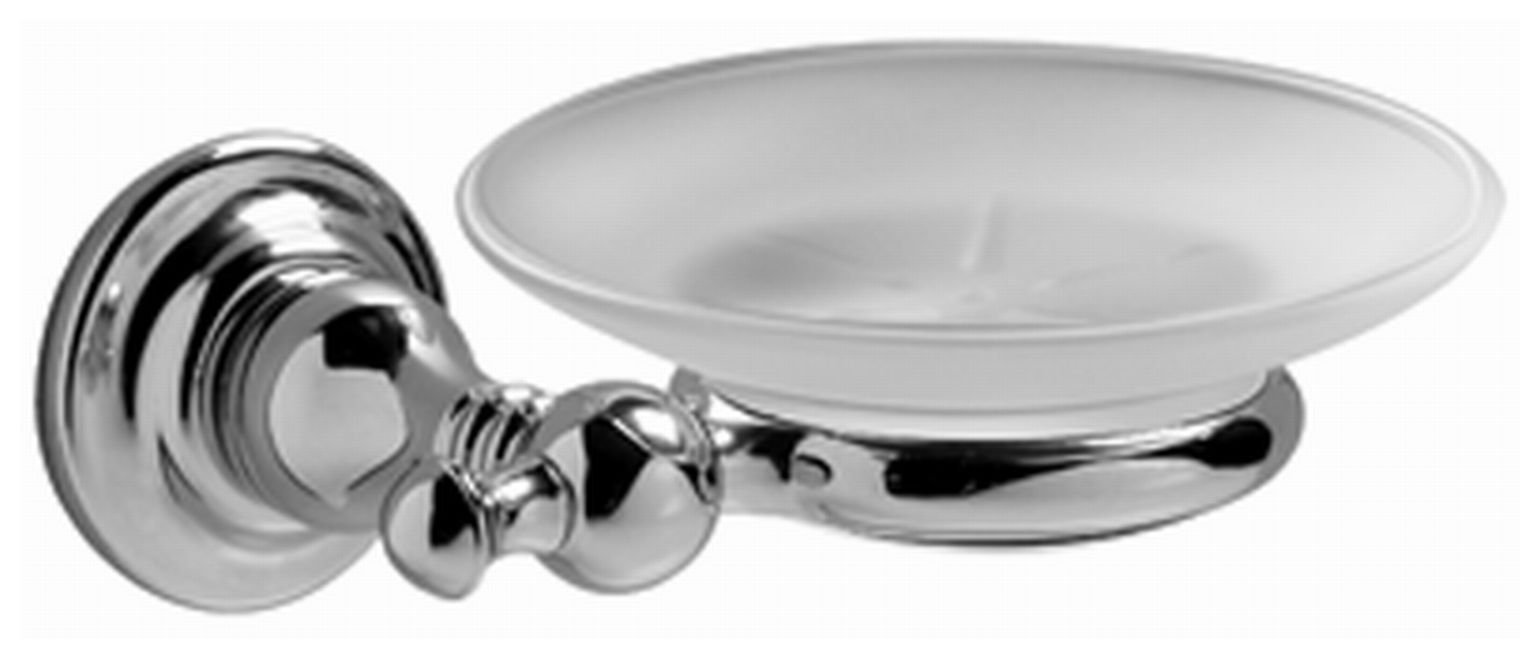 Graff G-9001-PN 9000 Premium Soap Dish and Holder in Polished Nickel - Modern Bathroom Organizer for Showers, Sinks & Countertops