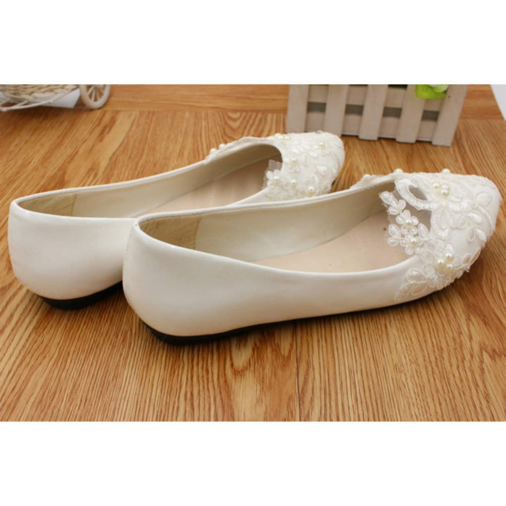 Women's Ballet Flats - Comfortable Lace Wedding Shoes for Bride, Bridesmaids & Formal Occasions | Perfect for Weddings, Parties & Office Wear