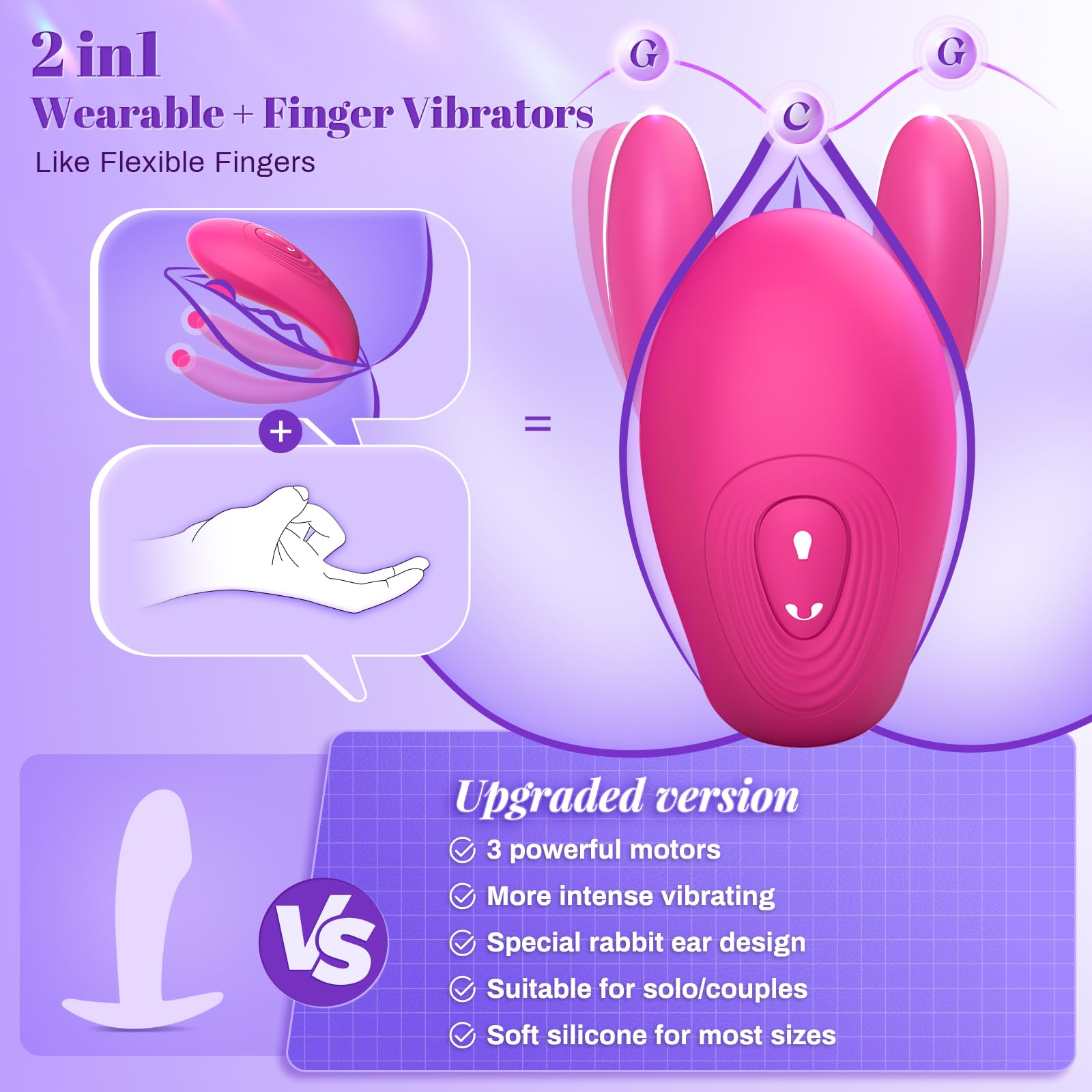 Premium Wearable Remote Control Vibrator for Women & Couples - 10 Powerful Vibration Modes, G-Spot & Clitoral Stimulation, Discreet & Rechargeable Adult Sex Toy - Perfect for Long-Distance Play, Spicing Up Relationships & Solo Pleasure