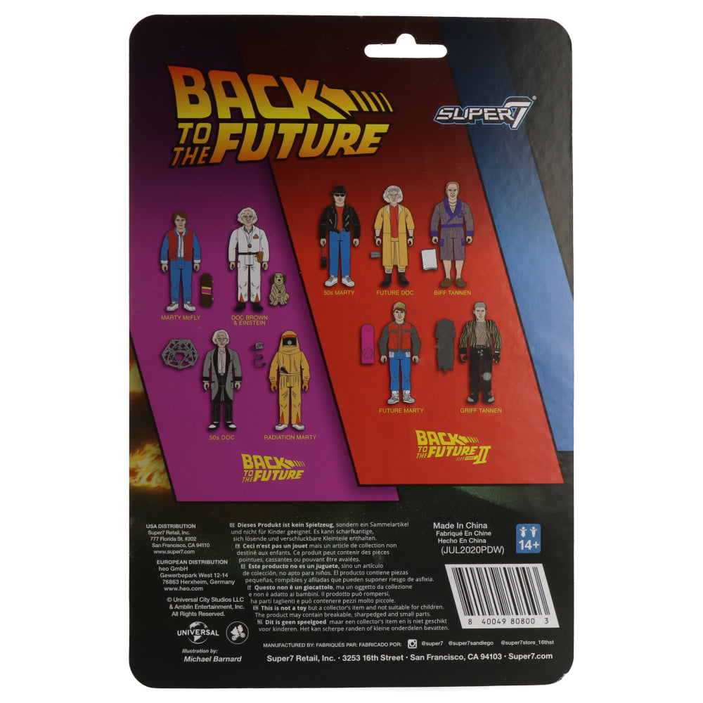 Doc Brown & Einstein Back to The Future BTTF ReAction Figures - Collectible Movie Toys for Fans, Gift for Sci-Fi Enthusiasts | Perfect for Display, Cosplay, and Nostalgic Decor