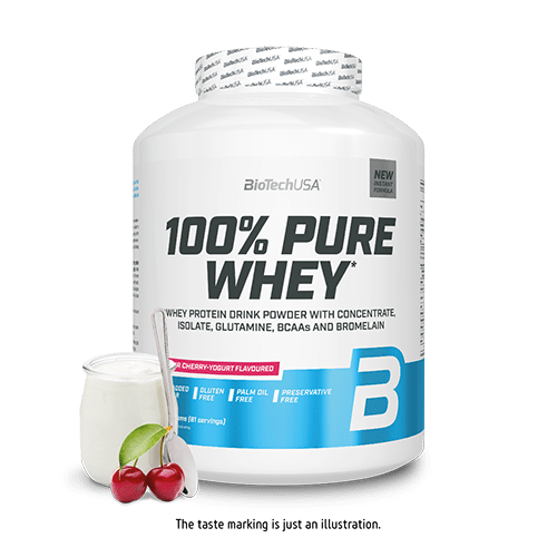 BioTechUSA 100% Pure Whey Protein Powder - 5lb (2.27kg) Vanilla Flavor for Muscle Recovery & Growth - Post-Workout Shake for Gym & Fitness Enthusiasts