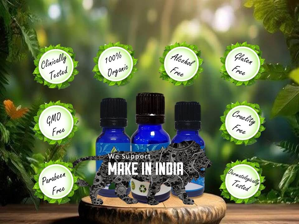 100% Pure Organic Lemongrass Essential Oil - Undiluted, Natural Aromatherapy Oil for Diffuser, Massage & Skin Care - 10mL Bottle for Relaxation & Stress Relief