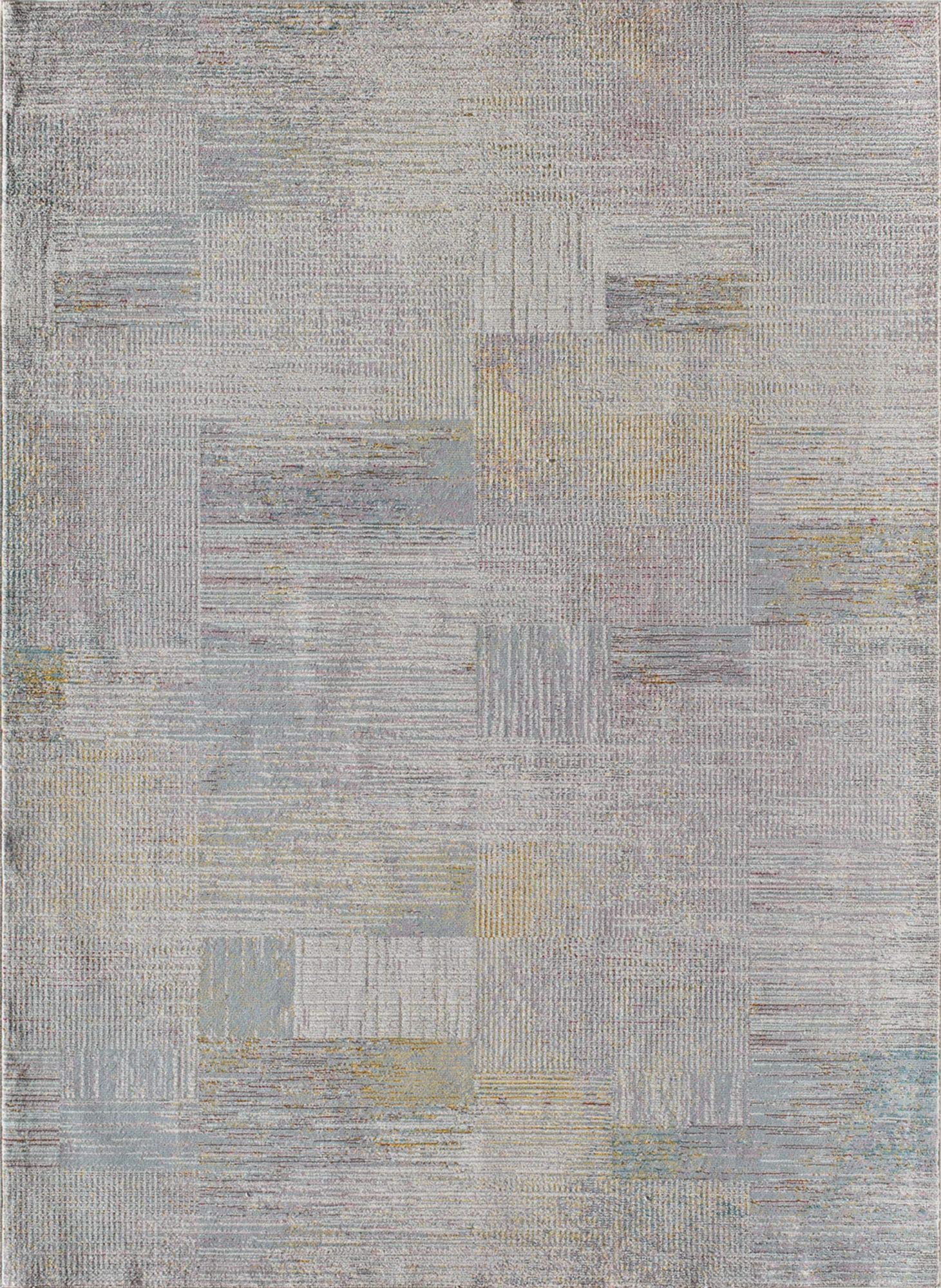 CosmoLiving by Cosmopolitan Melyna MA15A Revere Pewter Contemporary Abstract Area Rug 8' x 10' - Modern Home Decor for Living Room, Bedroom & Office - Soft & Durable Indoor Rug for High Traffic Areas