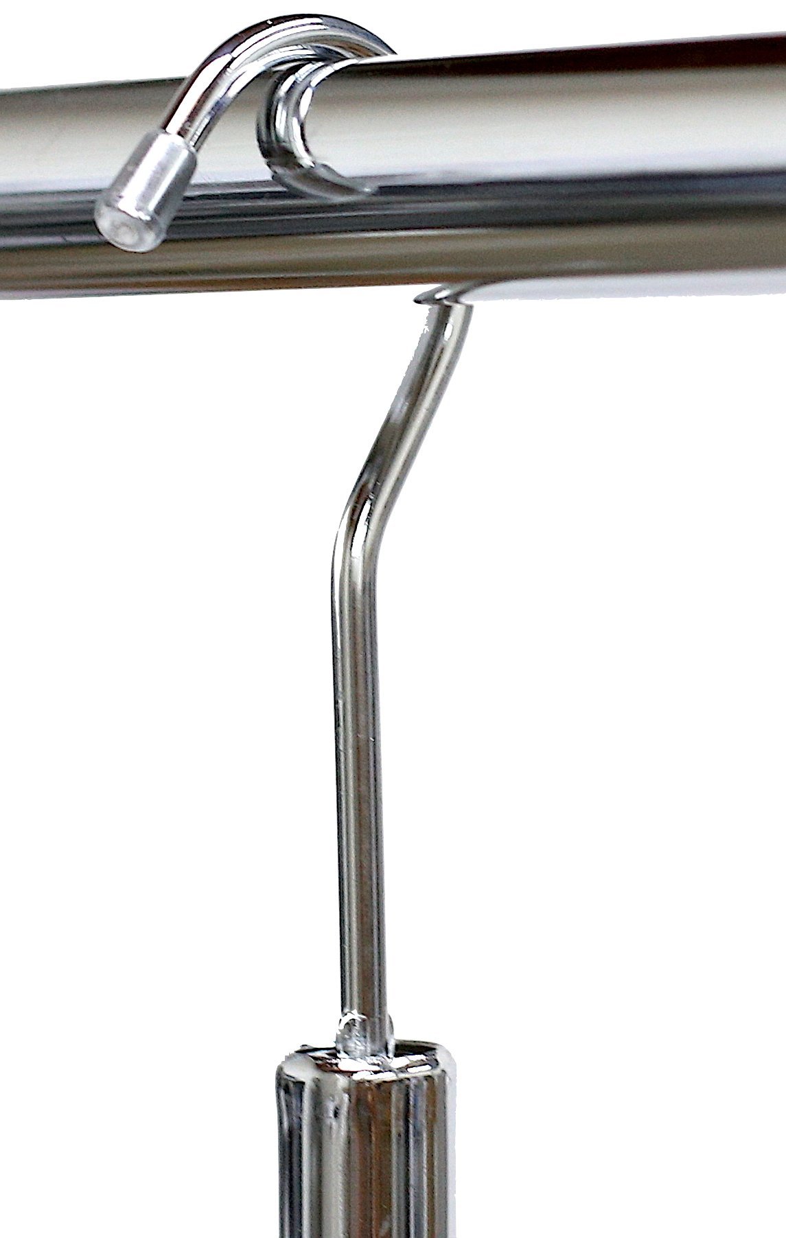 Adjustable Closet Hanging Rod - 2 Pack Chrome Closet Organizer for Wardrobe, Closet & Storage - Space Saving Closet Extension Rod for Home Organization