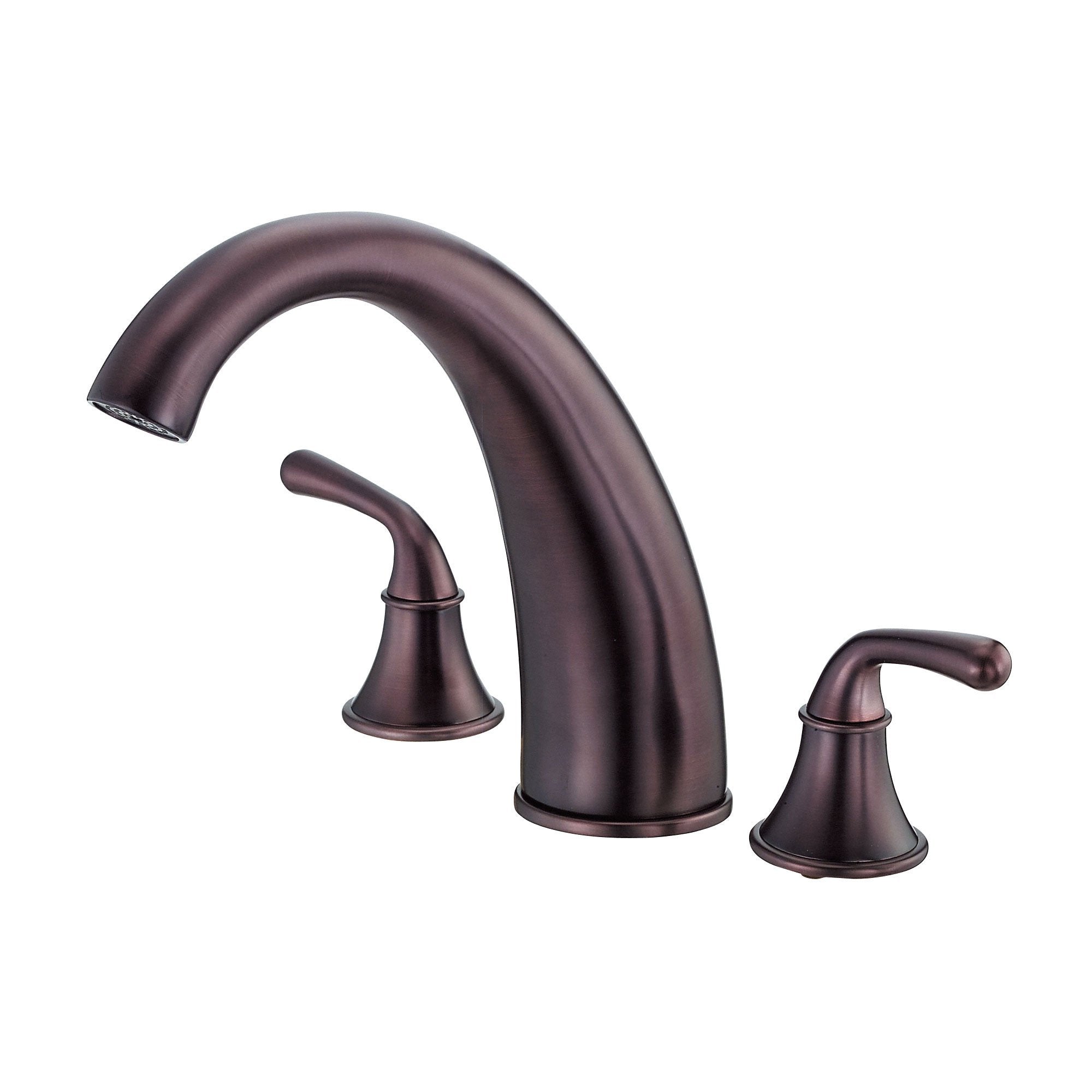 Danze Bannockburn Oil Rubbed Bronze High Arch Spout Widespread Roman Tub Faucet with Rough-in Valve - Perfect for Luxury Bathroom Renovations and Spa-Inspired Bathtubs