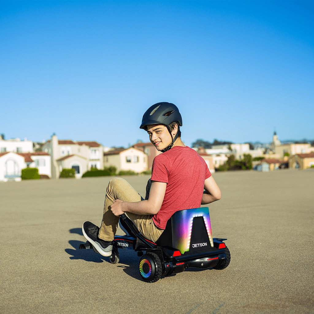 Jetson Force Light Up Extreme Terrain Hoverboard & Scooter Combo Set for Kids - Outdoor Adventure, Backyard Fun & Neighborhood Riding