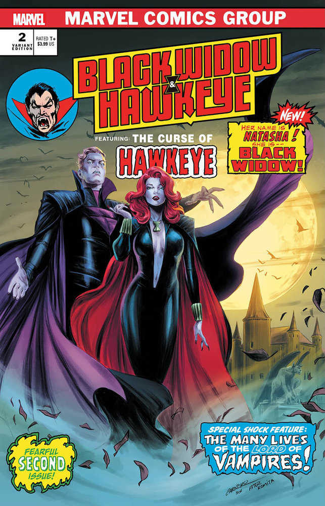 Black Widow & Hawkeye #2 Comic Book - Carmen Carnero Vampire Variant Cover | Marvel Collectible Edition for Superhero Fans & Comic Collectors | Perfect for Display, Gifts & Comic Conventions