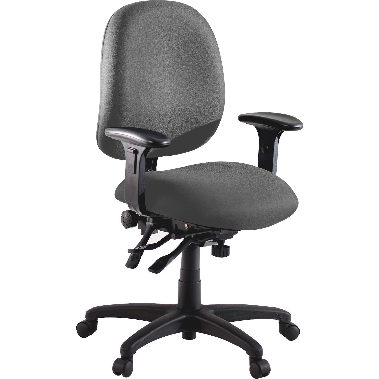 Lorell Ergonomic High Performance Task Chair - Adjustable Office Chair with Lumbar Support, Gray - Perfect for Home Office, Study & Workspaces