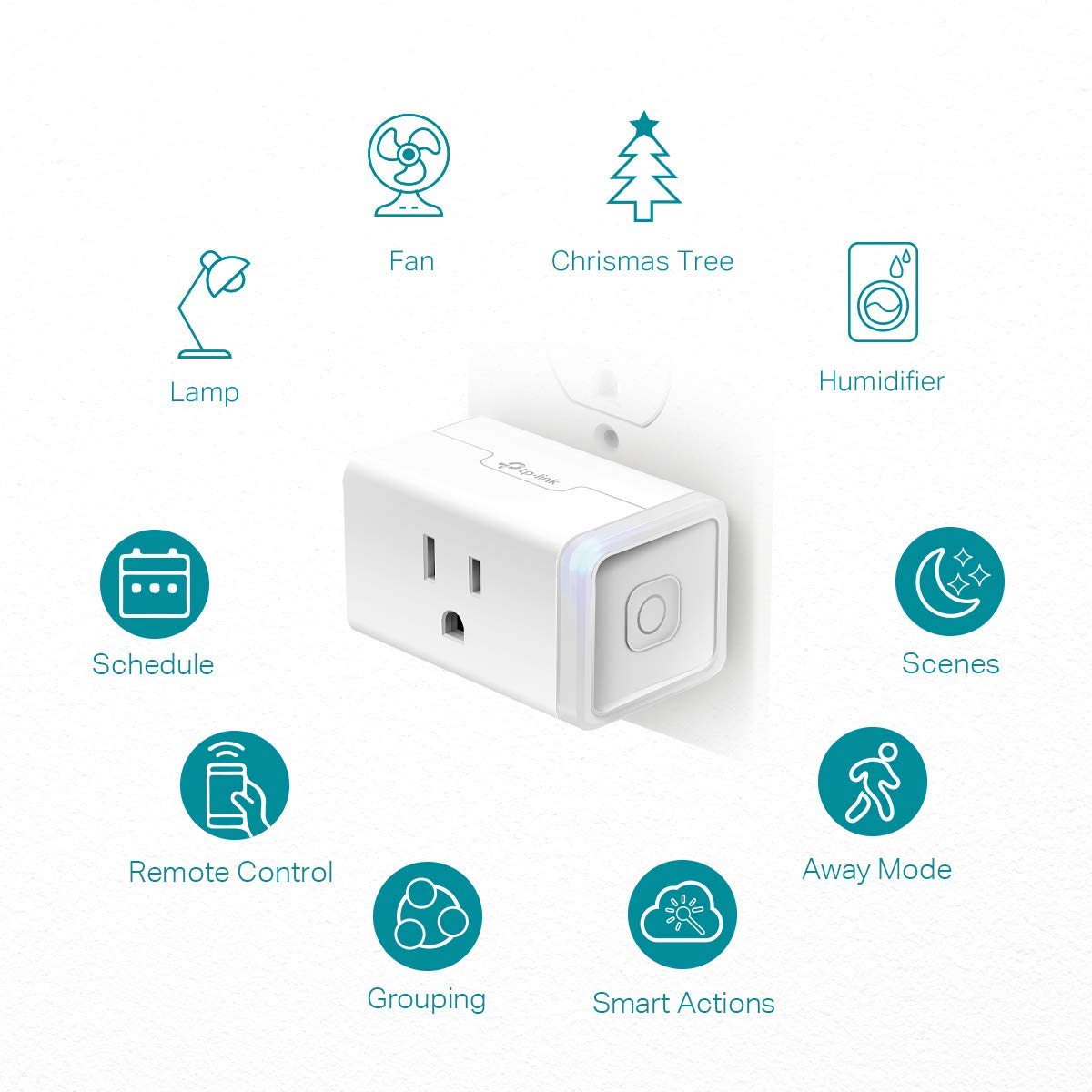 Kasa Smart Plug Power Strip HS300 & Smart Plug HS103P4 Bundle - WiFi Outlet for Remote Control | Smart Home Automation for Lamps, Fans & Electronics | Works with Alexa & Google Assistant