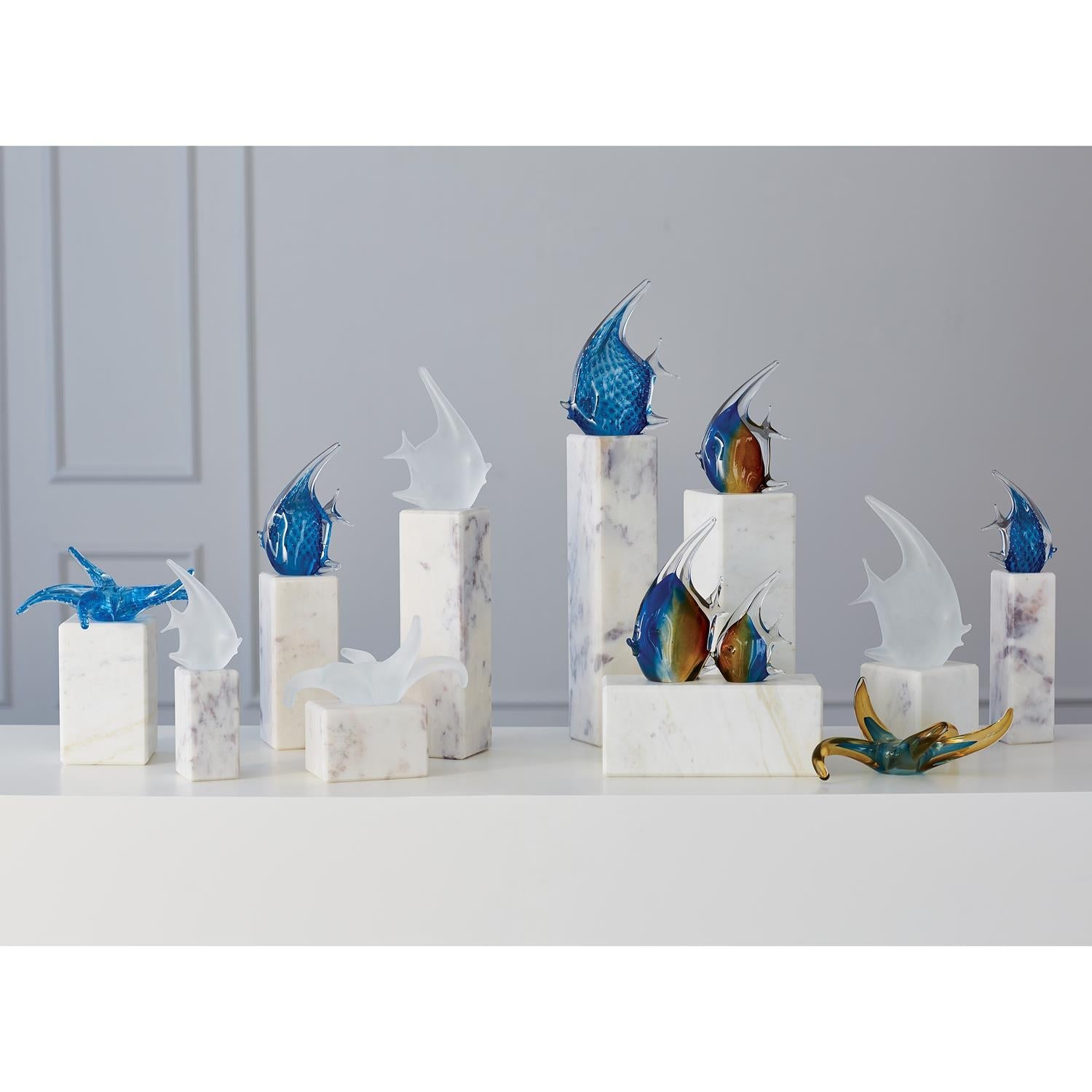 5 Pack Marble Mini Pedestal Stands - Elegant Display Risers for Jewelry, Candles & Home Decor - Perfect for Showcasing Small Items in Bathroom, Vanity or Retail Store