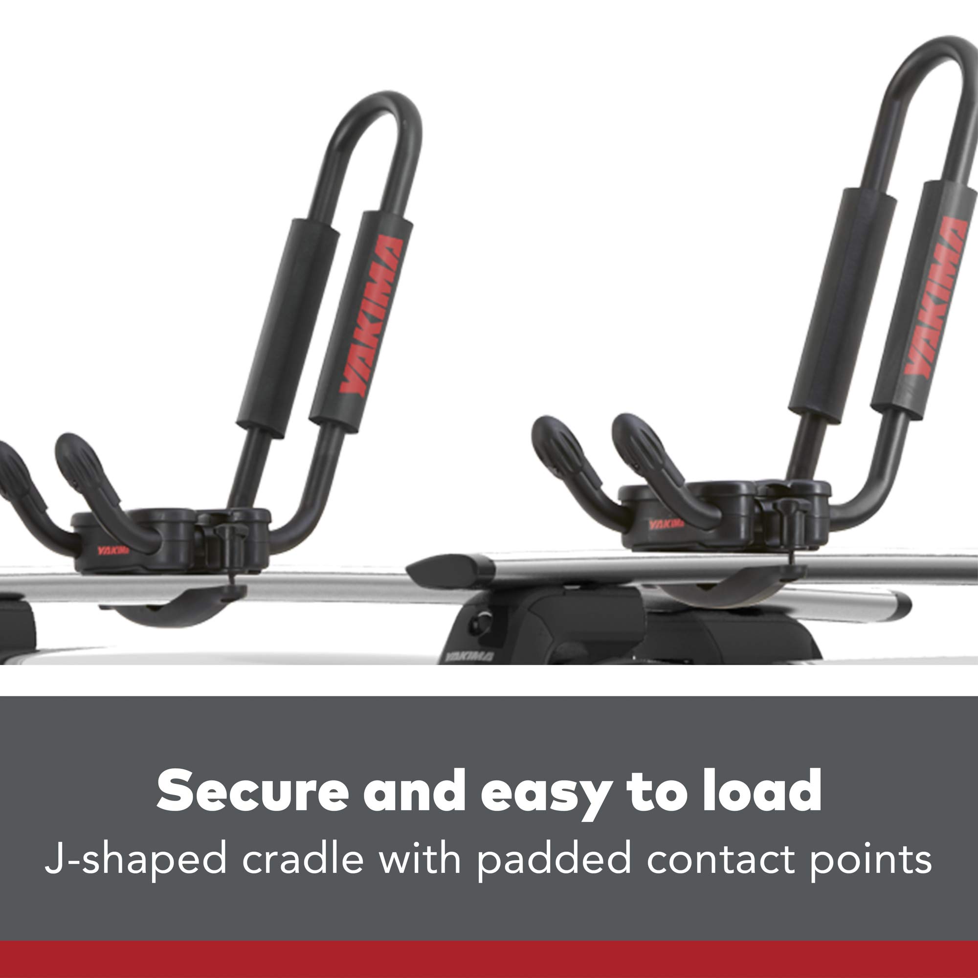 Yakima JayHook Rooftop Kayak Carrier - Heavy Duty Vehicle Roof Rack for 1 Kayak - Perfect for SUVs, Trucks & Outdoor Adventures