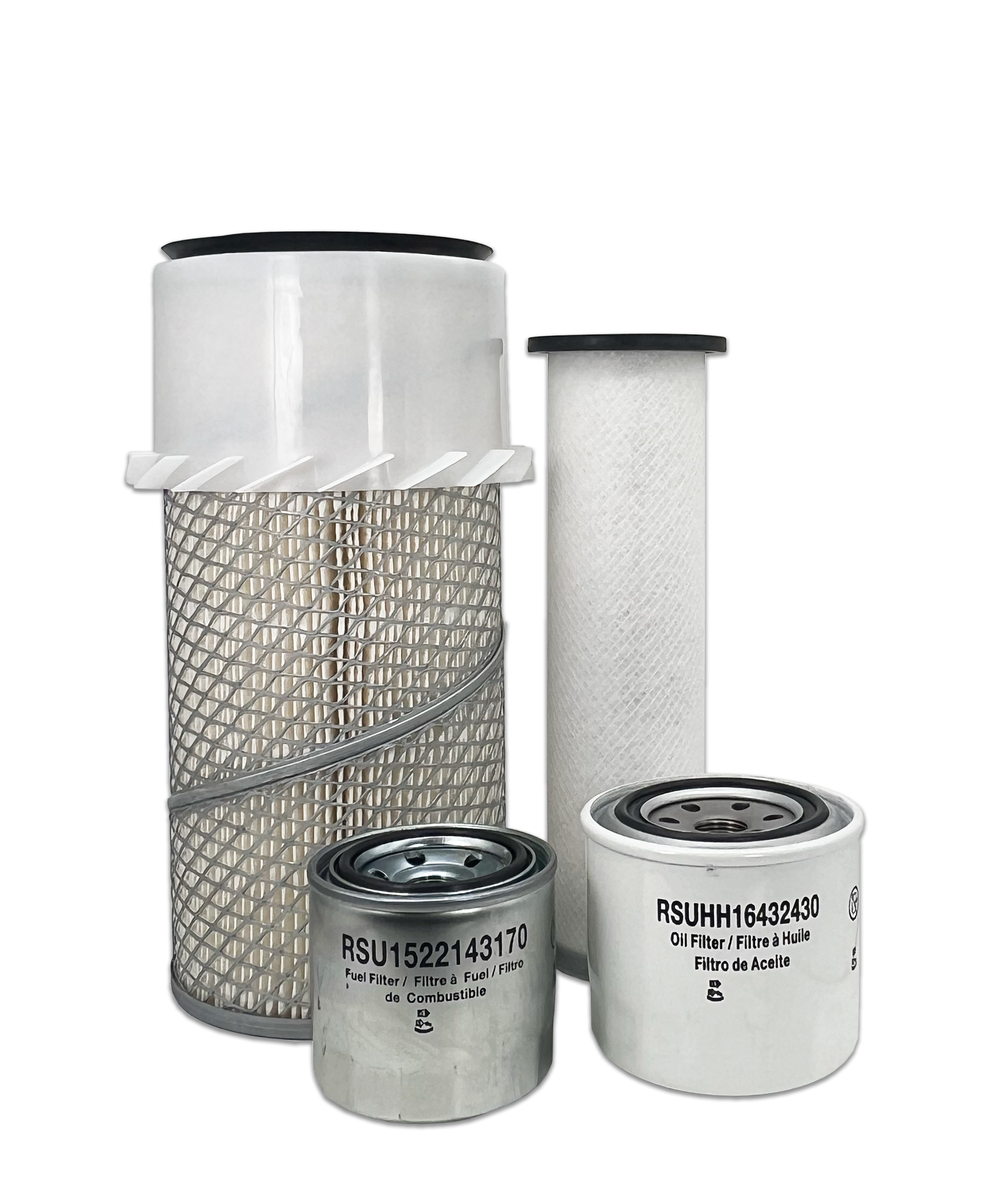HERO® Maintenance Filter Kit for Kubota KX161-2S Excavator - Air, Oil, Fuel & Hydraulic Filters - Perfect for Construction & Heavy Equipment Maintenance