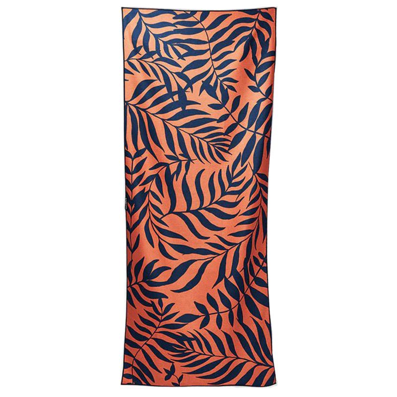 Nomadix Original Quick-Dry Travel Towel - Leaf Me Alone Orange - Lightweight & Absorbent for Beach, Camping, Gym & Yoga