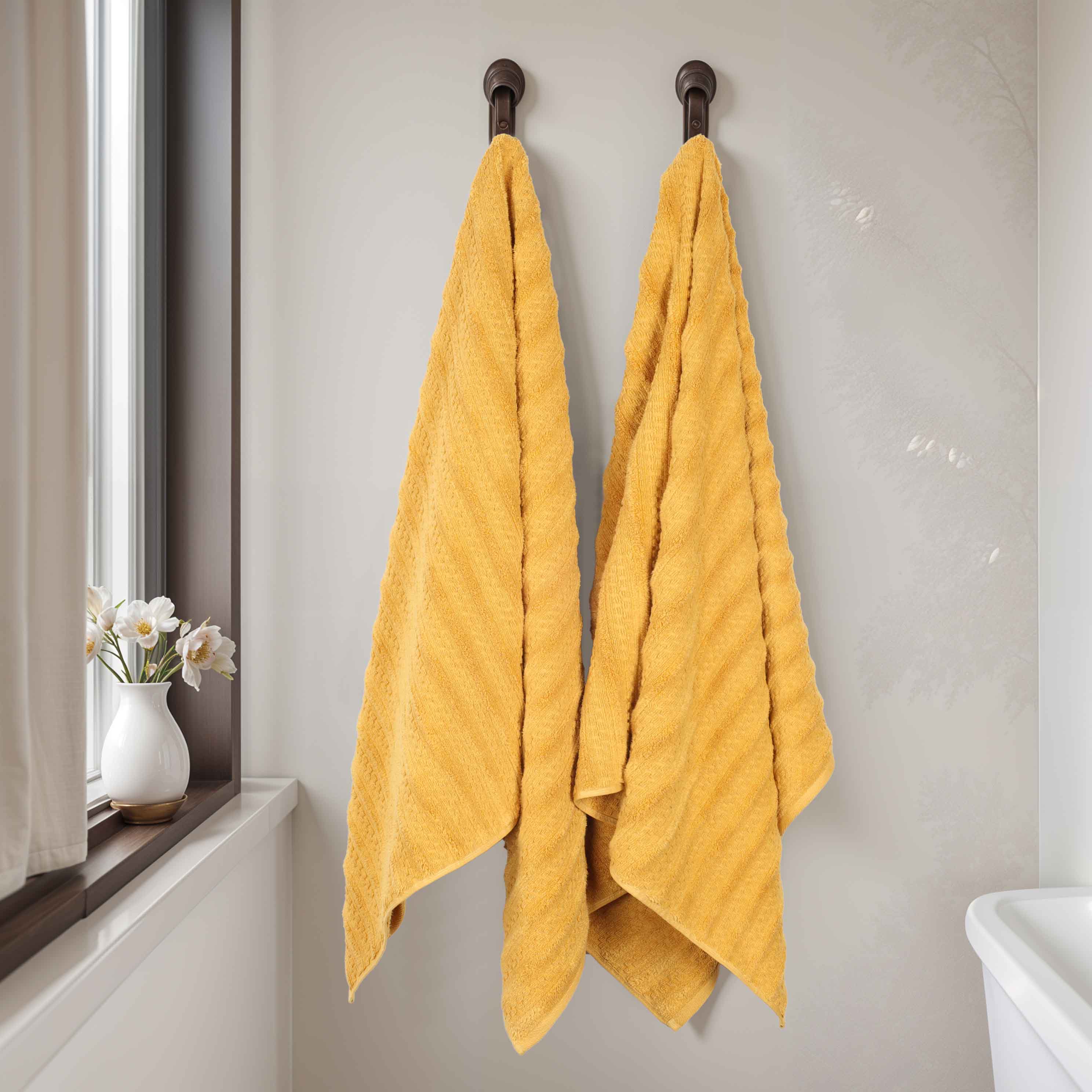 Premium Zero Twist Cotton Bath Sheets - Ultra Absorbent Medium Weight Towel Set of 2 | Soft Luxury Bath Towels for Spa, Hotel & Home Use