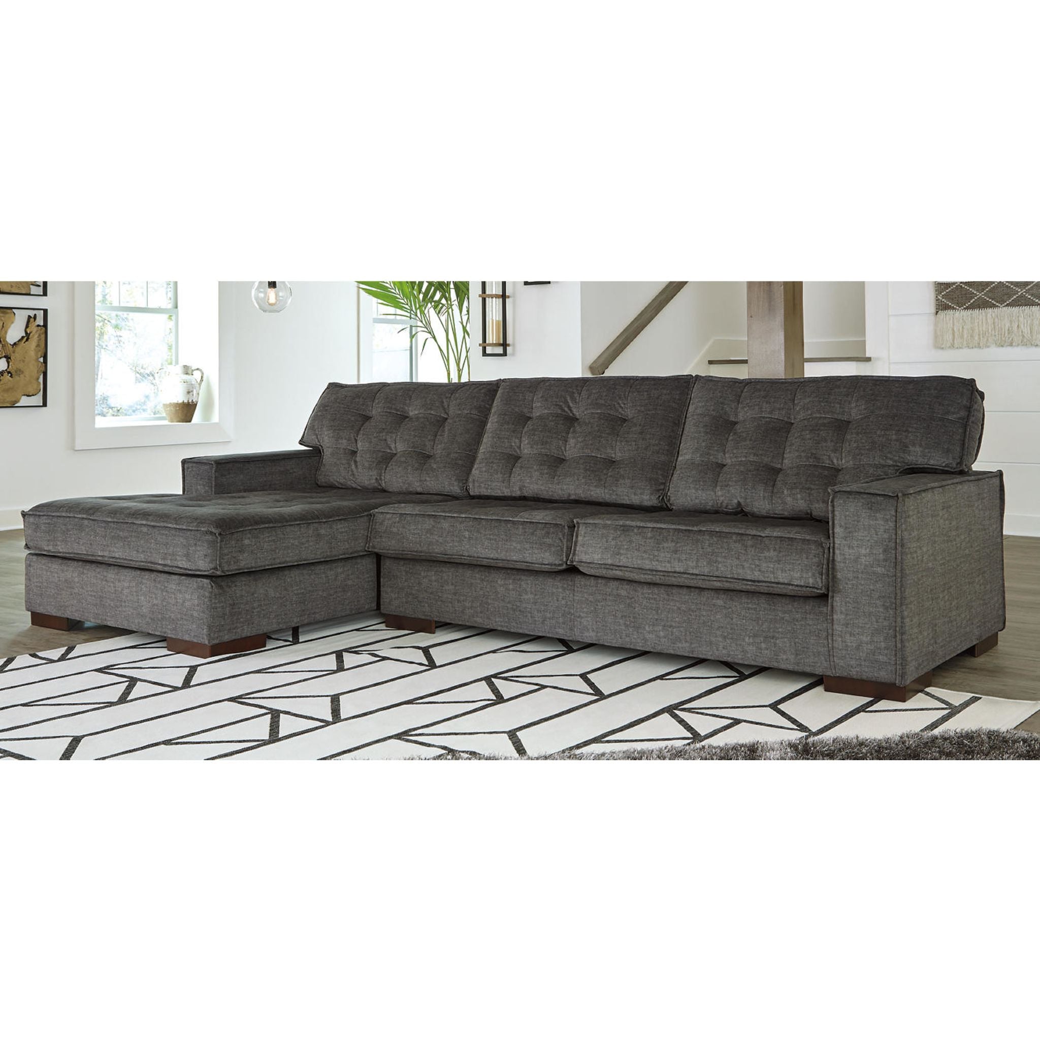 Coulee Point Exclusive 2-Piece Sectional Sofa Set - Modern L-Shaped Couch for Living Room, Lounge & Family Room Comfort