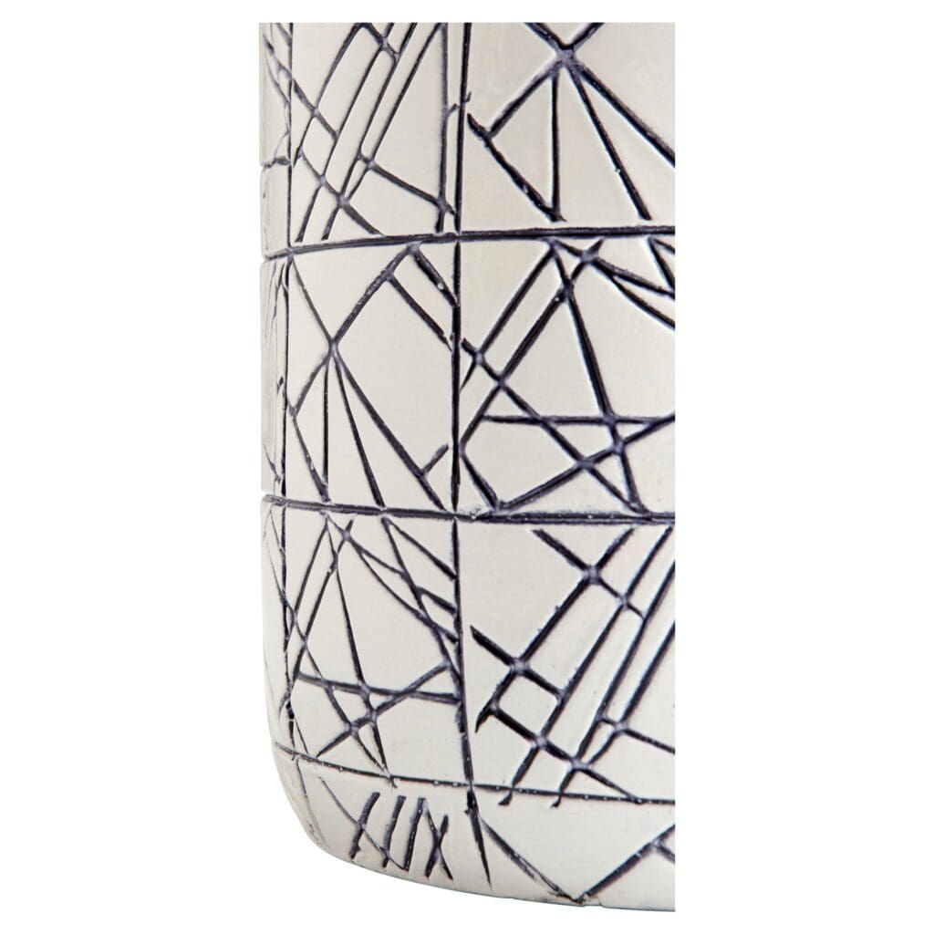 Cyan Design 11126 Dark Zenith Vase - Blue and White Ceramic Vase, Large Home Decor for Living Room, Dining Table, or Office Centerpiece