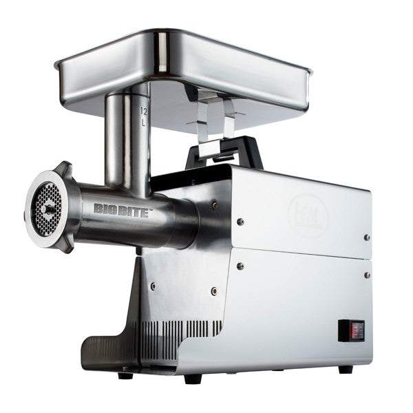 LEM #12 3/4 HP Stainless Steel Meat Grinder - Heavy Duty Electric Food Processor for Home Kitchen & Commercial Use - Perfect for Grinding Beef, Pork, Venison & Sausage Making (Free Shipping)