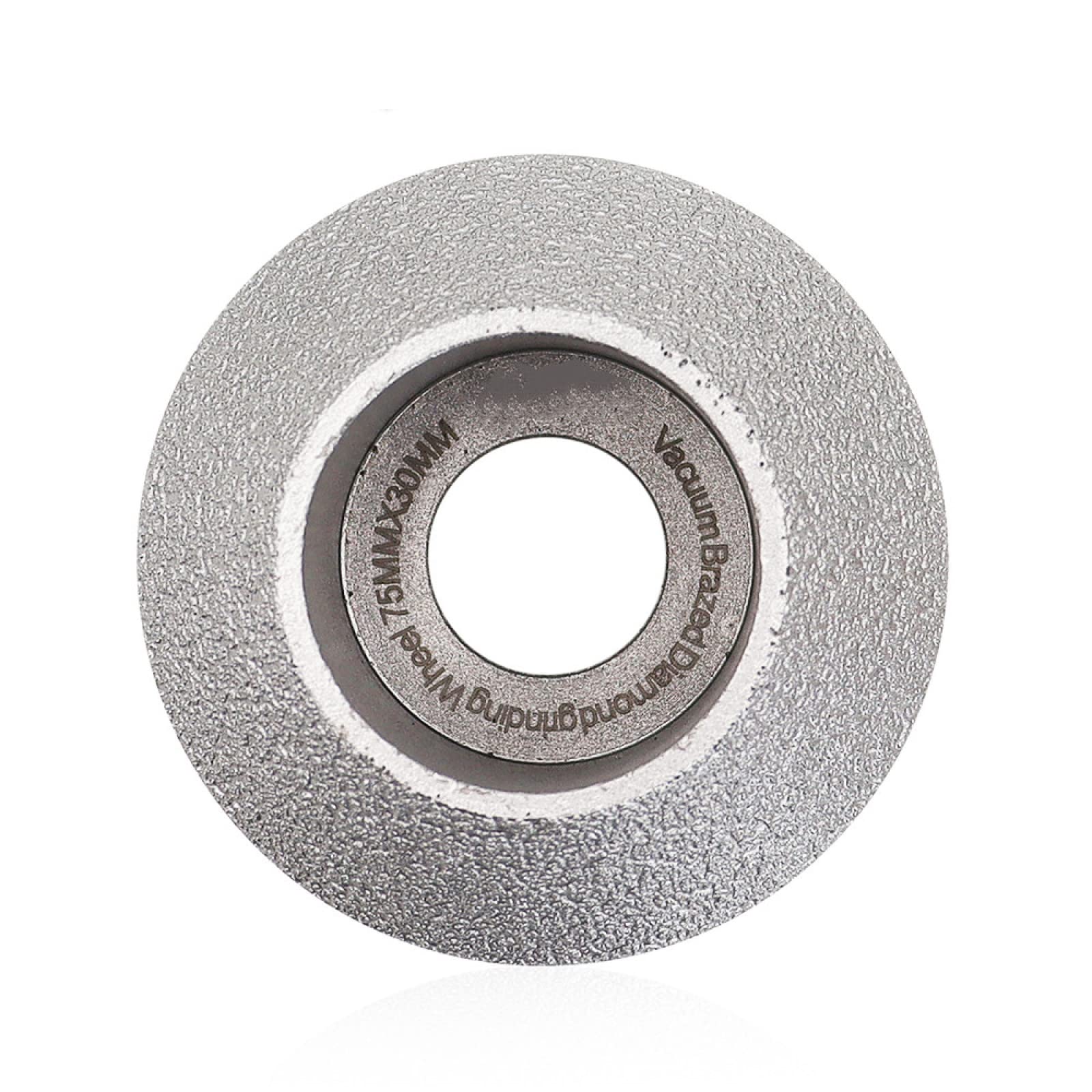 2PCS Diamond Profile Wheels 75mm x 30mm - Professional Grinding Wheel for Porcelain, Marble, Ceramic Tile & Stone - Perfect for Edge Carving, Sanding & Polishing (Ideal for DIY Home Renovation & Professional Stone Fabrication)