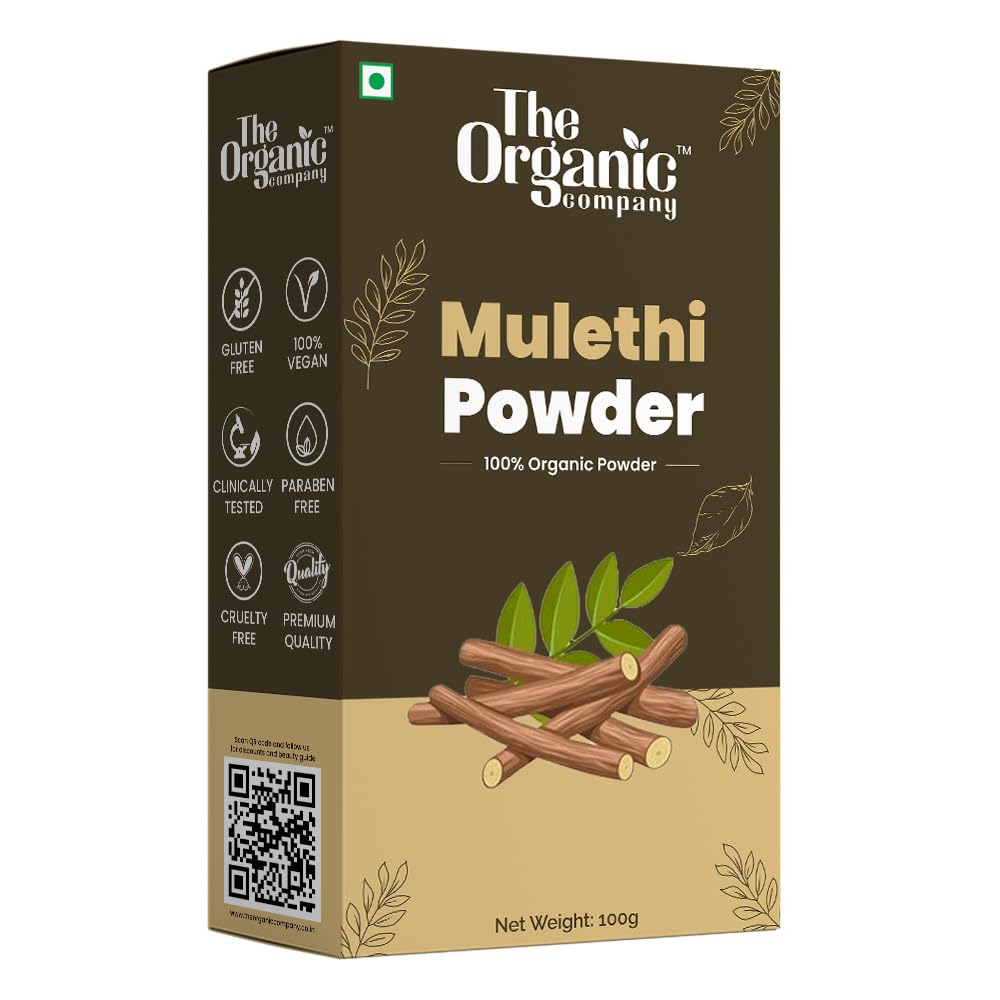Organic Licorice Root Powder (Yashtimadhu) - 100% Pure Glycyrrhiza Glabra for Skin, Hair & Body Care | Natural Face Mask Ingredient, Herbal Remedy for Glowing Skin & Healthy Hair | DIY Beauty Recipes, Ayurvedic Treatment