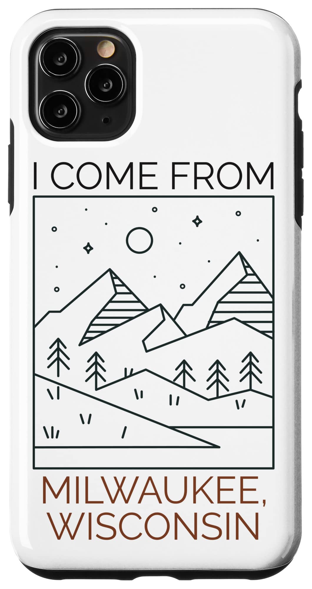 iPhone 11 Pro Max Case - Premium Protective Cover for iPhone 11 Pro Max - Durable Shockproof Phone Case with Unique 'I Come From Milwaukee Wisconsin' Design - Perfect for Travel, Work & Everyday Use
