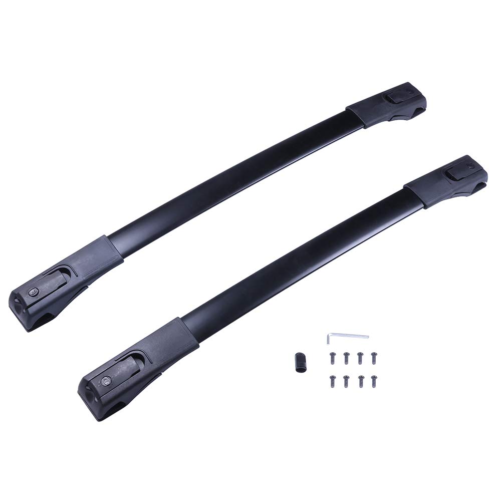 ALEGE Aluminum Roof Racks Cross Bars for Toyota RAV4 2013-2018 - Heavy Duty Black Roof Top Cargo Carrier Rails - Perfect for Camping, Road Trips & Outdoor Adventures