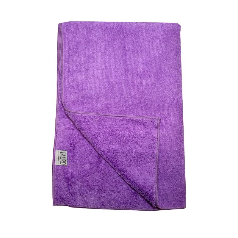 Premium Tauro Pro Line Microfiber Pet Towel - Ultra Absorbent & Quick Dry for Dogs & Cats - Soft & Gentle on Fur - Perfect for Bath Time, Grooming & Travel (Purple)