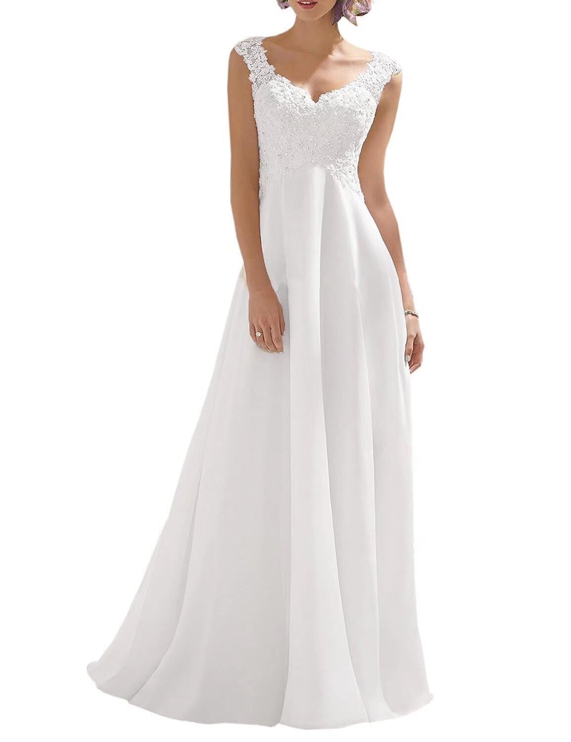 Elegant High Low Beach Wedding Dress with Sequins - Sleeveless Sweetheart Neckline Pleated Bridal Gown for Women | Perfect for Beach, Destination & Summer Weddings