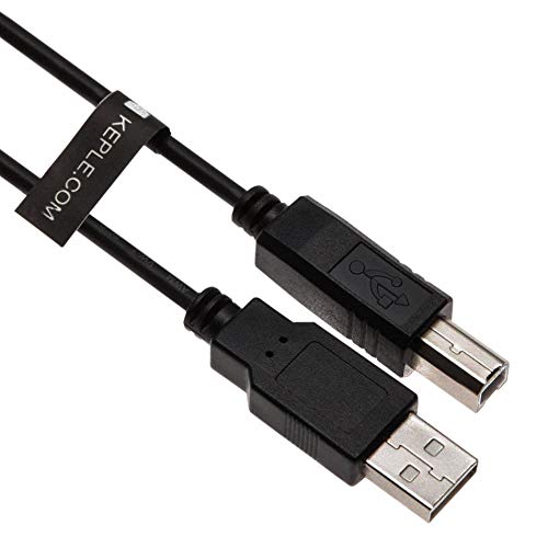 10ft USB Printer Cable Compatible with HP Officejet Pro 8740/8620/3831, Deskjet 2544/2540, Canon PIXMA MG5650, Selphy CP1200 - Universal for HP, Canon, Epson, Samsung, Dell Printers - Perfect for Home Office & Small Business Printing