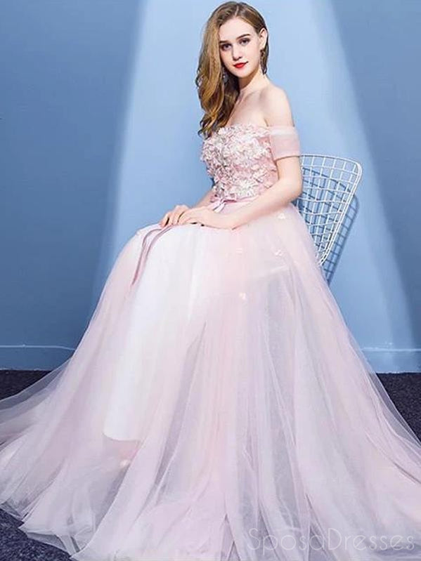 Elegant A-Line Off-the-Shoulder Pink Prom Dress for Sweet 16 | Custom Made Formal Gown 12463 | Perfect for Homecoming, Prom Night & Special Occasions