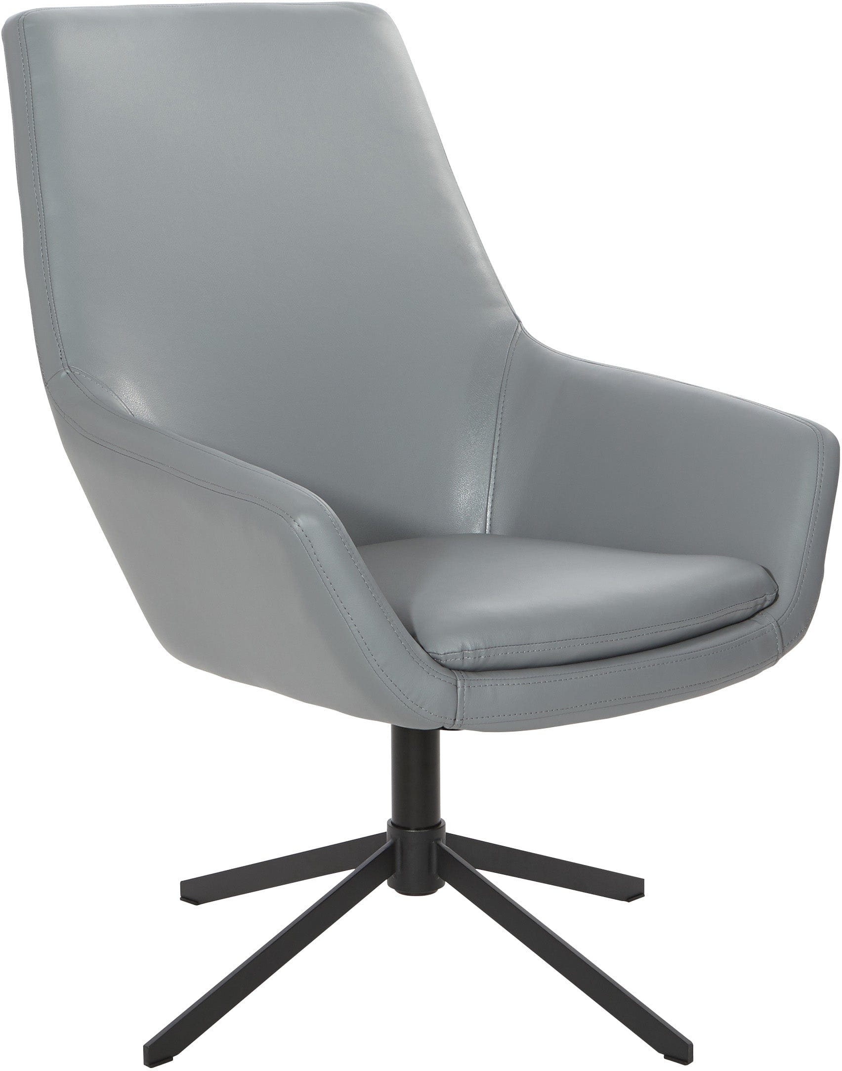 Office Star Modern Scoop Office Chair with Adjustable Height & Swivel Base [FL80228] - Ergonomic Desk Chair for Home Office & Workspace